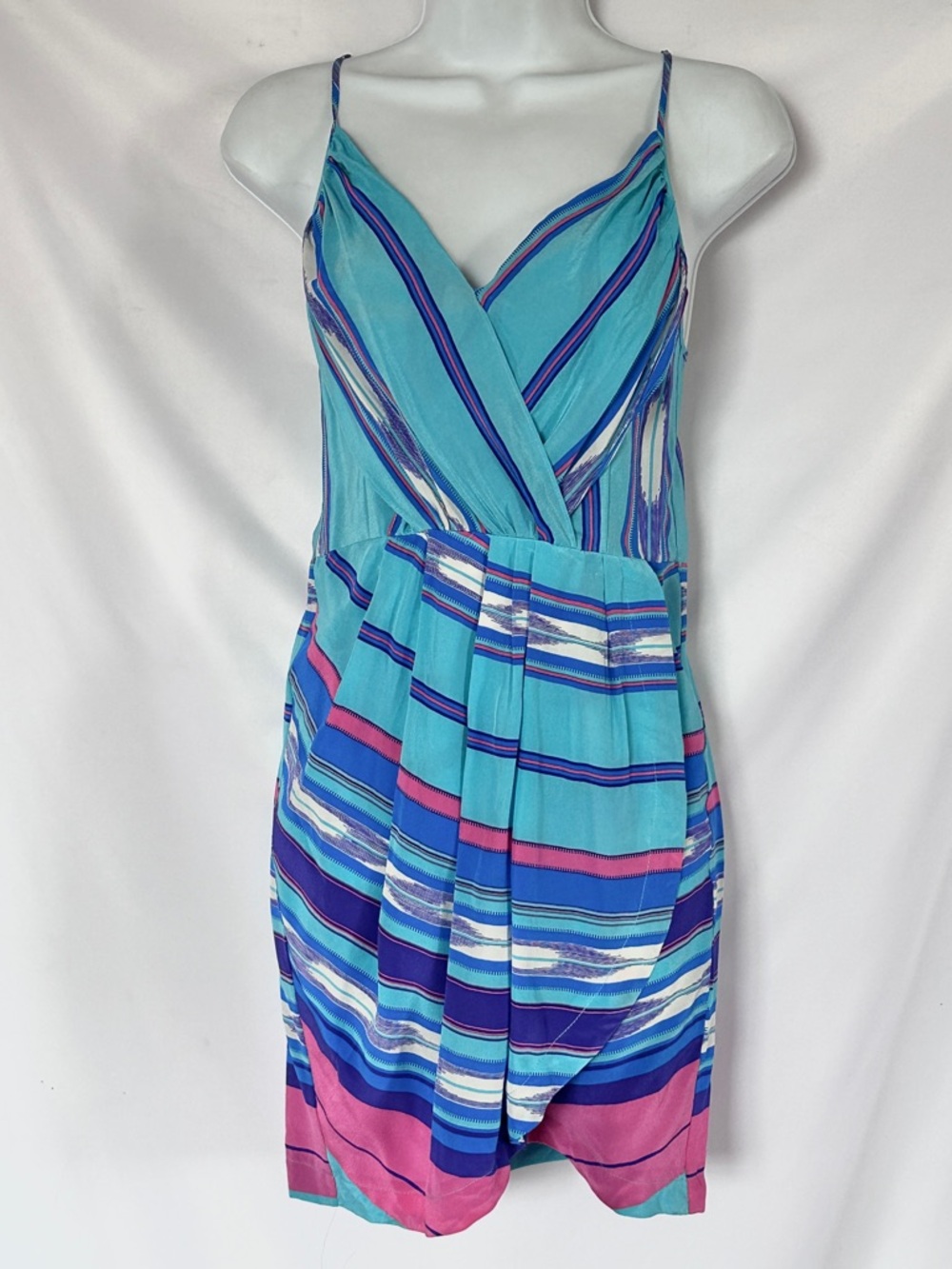 Anthropologie Striped Silk Dress By Ayumi Kim